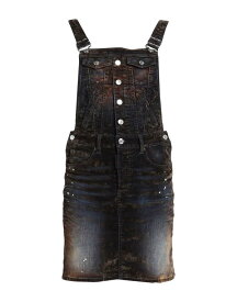 【送料無料】 ディースクエアード レディース カジュアルパンツ ボトムス Denim overall Dark brown