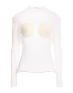 �W�����|�[�� �S���`�G ���f�B�[�X �g�b�v�X �V���c JEAN PAUL GAULTIER �g�b�v�X White �z���C�g