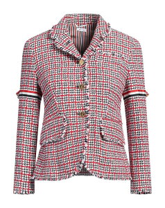 �g���u���E�� ���f�B�[�X �A�E�^�[ �W���P�b�g�E�u���]�� THOM BROWNE �e�[���[�h�W���P�b�g Red ���b�h