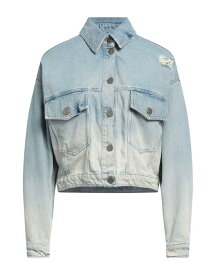 【送料無料】 ツインセット レディース ジャケット・ブルゾン デニムジャケット アウター Denim jacket Blue