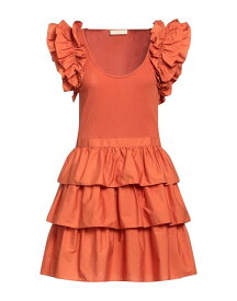 【送料無料】 ウラ・ジョンソン レディース ワンピース トップス Short dress Rust