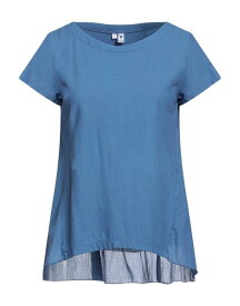 【送料無料】 ヨーロピアンカルチャー レディース Tシャツ トップス T-shirt Slate blue