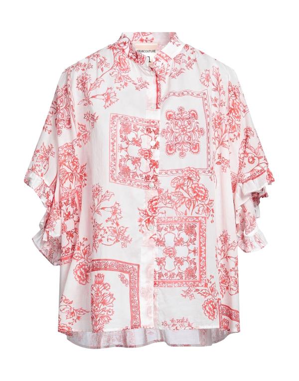 【送料無料】 セミクチュール レディース シャツ ブラウス トップス Patterned shirts & blouses Red