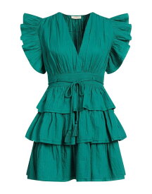 【送料無料】 ウラ・ジョンソン レディース ワンピース トップス Short dress Emerald green