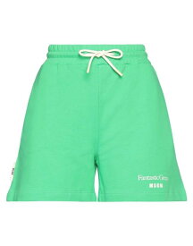 【送料無料】 エムエスジイエム レディース ハーフパンツ・ショーツ ボトムス Shorts & Bermuda Green