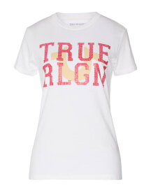 【送料無料】 トゥルーレリジョン レディース Tシャツ トップス T-shirt White