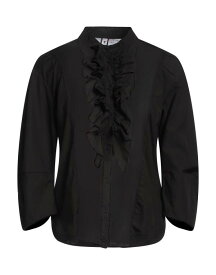 【送料無料】 ヨーロピアンカルチャー レディース シャツ トップス Solid color shirts & blouses Black