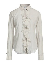 【送料無料】 ヨーロピアンカルチャー レディース シャツ トップス Solid color shirts & blouses Beige