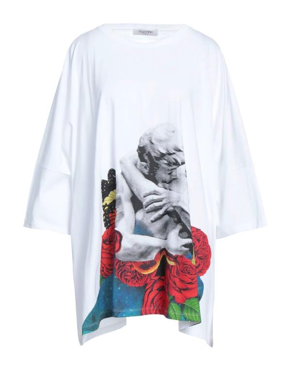  ヴァレンティノ レディース Tシャツ トップス Oversize-T-Shirt White