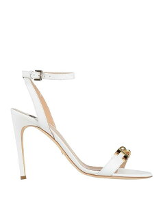 �G���U�x�b�^�t�����L ���f�B�[�X �V���[�Y �T���_�� ELISABETTA FRANCHI �T���_�� White �z���C�g