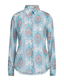 【送料無料】 カミセッタスノーブ レディース シャツ トップス Patterned shirts & blouses Turquoise