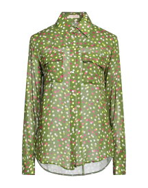 【送料無料】 カミセッタスノーブ レディース シャツ トップス Patterned shirts & blouses Military green