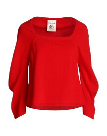 【送料無料】 セミクチュール レディース ニット・セーター アウター Sweater Red