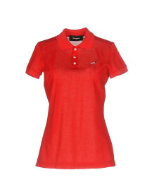 【送料無料】 ディースクエアード レディース ポロシャツ トップス Polo shirt Red