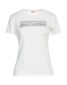 【送料無料】 パラジャンパーズ レディース Tシャツ トップス T-shirt Off white