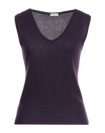 【送料無料】 ロッソピューロ レディース ニット・セーター アウター Cashmere blend Dark purple