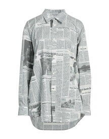 【送料無料】 バレンシアガ レディース シャツ トップス Patterned shirts & blouses Light grey