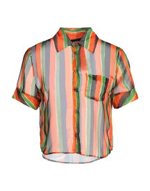 【送料無料】 ディースクエアード レディース シャツ トップス Striped shirt Orange