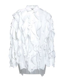 【送料無料】 エムエスジイエム レディース シャツ ブラウス トップス Solid color shirts & blouses White