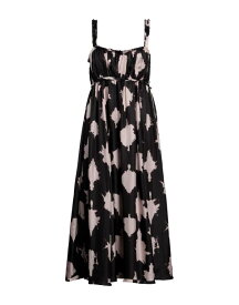 【送料無料】 ウラ・ジョンソン レディース ワンピース トップス Midi dress Black