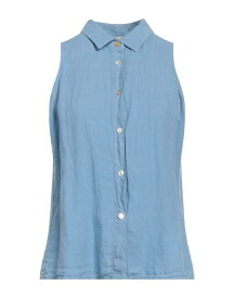 【送料無料】 ホームワードクローズ レディース シャツ リネンシャツ トップス Linen shirt Light blue