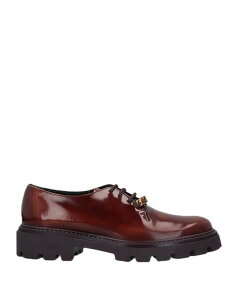 �g�b�Y ���f�B�[�X �V���[�Y �p���v�X TOD'S ���[�X�A�b�v�V���[�Y Brown �u���E��