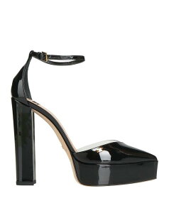 �G���U�x�b�^�t�����L ���f�B�[�X �V���[�Y �p���v�X ELISABETTA FRANCHI �p���v�X Black �u���b�N