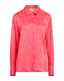 【送料無料】 エムエスジイエム レディース シャツ トップス Solid color shirts & blouses Coral