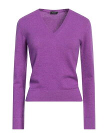 【送料無料】 クルチアーニ レディース ニット・セーター アウター Cashmere blend Purple