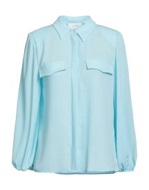 【送料無料】 ソーアリュール レディース シャツ トップス Solid color shirts & blouses Sky blue