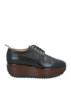 �g���u���E�� ���f�B�[�X �V���[�Y �p���v�X THOM BROWNE ���[�X�A�b�v�V���[�Y Black �u���b�N