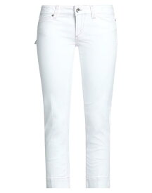 【送料無料】 ヤコブ コーエン レディース デニムパンツ ボトムス Cropped jeans White