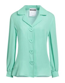 【送料無料】 モスキーノ レディース シャツ トップス Silk shirts & blouses Light green