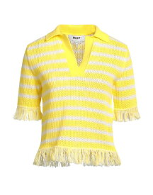 【送料無料】 エムエスジイエム レディース ニット・セーター アウター Sweater Yellow