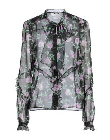 【送料無料】 エムエスジイエム レディース シャツ トップス Floral shirts & blouses Black