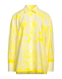 【送料無料】 エムエスジイエム レディース シャツ トップス Patterned shirts & blouses Yellow