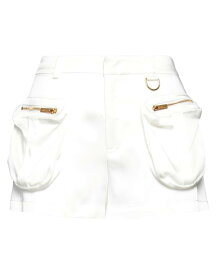 【送料無料】 ブルマリン レディース ハーフパンツ・ショーツ デニムショーツ ボトムス Denim shorts White