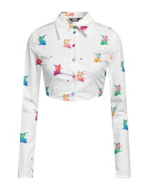【送料無料】 ジーシーディーエス レディース シャツ トップス Patterned shirts & blouses White