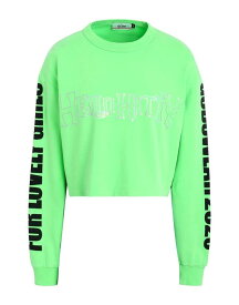 【送料無料】 ジーシーディーエス レディース Tシャツ トップス T-shirt Acid green