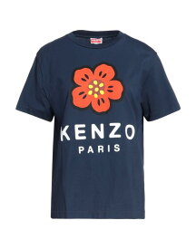 【送料無料】 ケンゾー レディース Tシャツ トップス T-shirt Navy blue