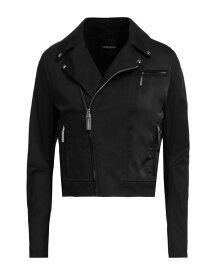 【送料無料】 コスチュームナショナル レディース ジャケット・ブルゾン アウター Biker jacket Black