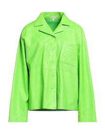 【送料無料】 ロエベ レディース シャツ トップス Solid color shirts & blouses Acid green