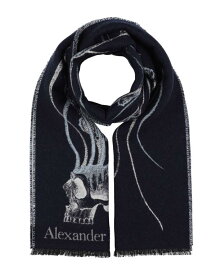 【送料無料】 アレキサンダー・マックイーン レディース マフラー・ストール・スカーフ アクセサリー Scarves and foulards Midnight blue