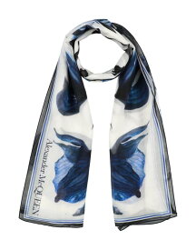 【送料無料】 アレキサンダー・マックイーン レディース マフラー・ストール・スカーフ アクセサリー Scarves and foulards Blue
