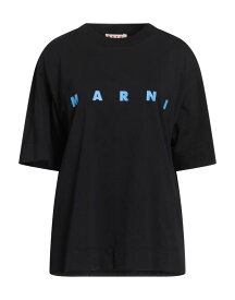 【送料無料】 マルニ レディース Tシャツ トップス T-shirt Black