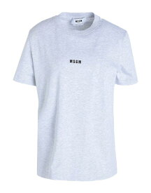 【送料無料】 エムエスジイエム レディース Tシャツ トップス Basic T-shirt Grey