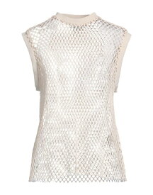 【送料無料】 エムエスジイエム レディース ニット・セーター アウター Sleeveless sweater Beige