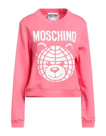 【送料無料】 モスキーノ レディース パーカー・スウェット アウター Sweatshirt Pink