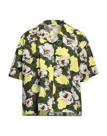 【送料無料】 エムエスジイエム レディース シャツ トップス Floral shirts & blouses Dark green