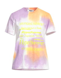 【送料無料】 エムエスジイエム レディース Tシャツ トップス T-shirt Lilac